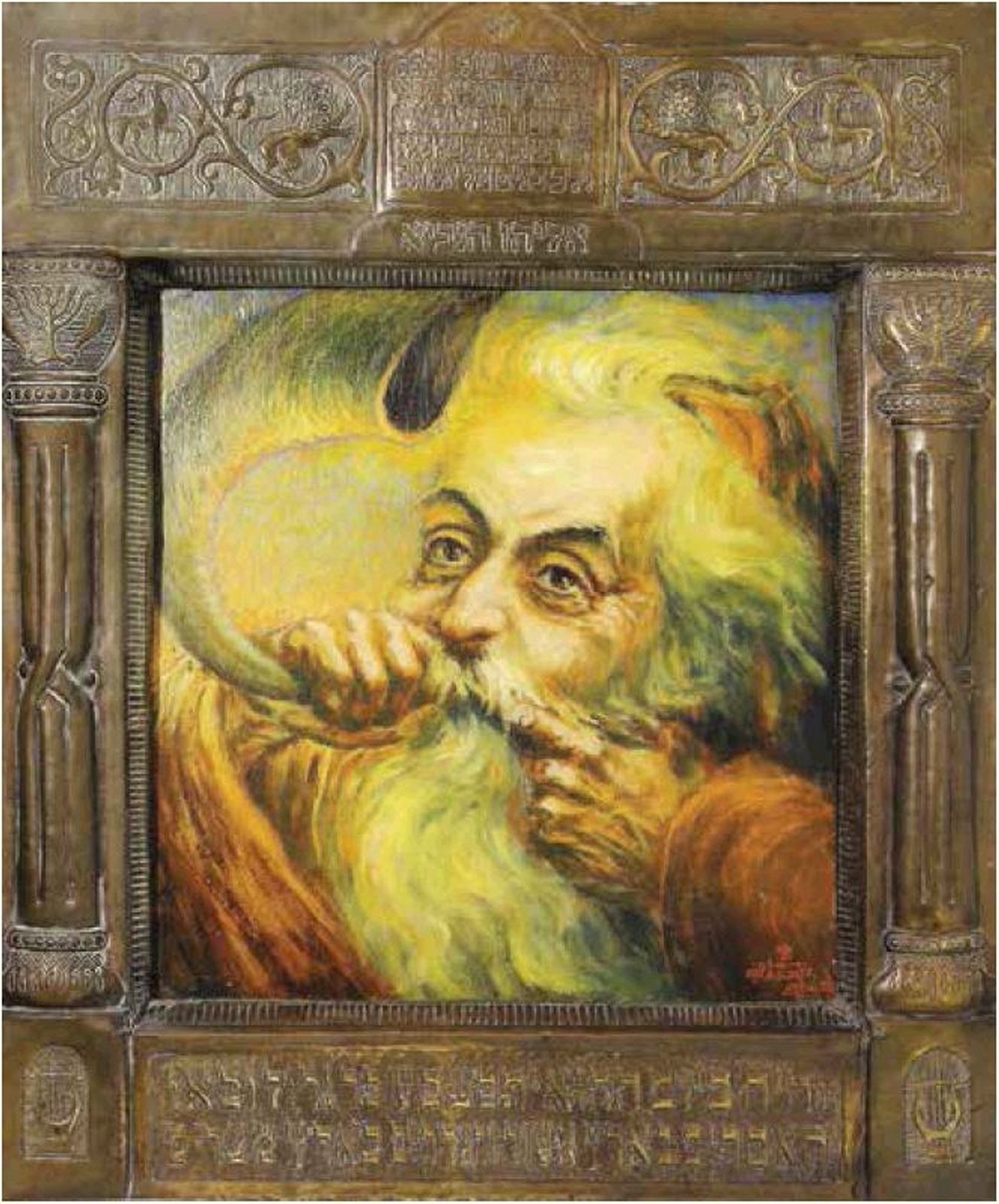 ציור של אליהו הנביא מבשר הגאולה, צייר בוריס שץ